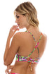 Luli Fama Fierce Soul Cross Back Bustier Top